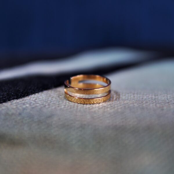 stainless steel ring gold