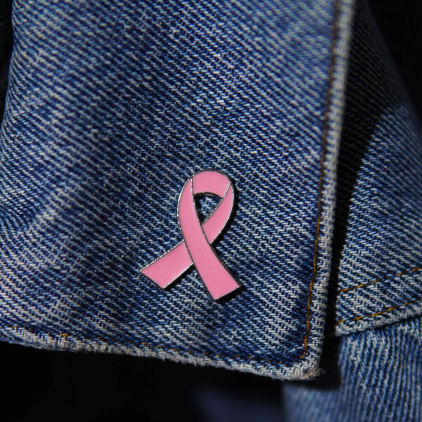 pink ribbon pin