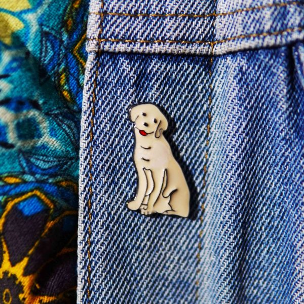 dog enamel pin