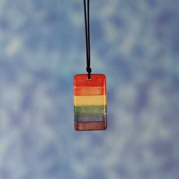 ceramic rainbow collection necklaces