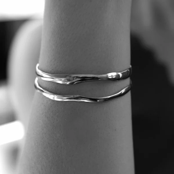 χειροποίητο βραχιόλι μονοπάτια απο ασημι 925