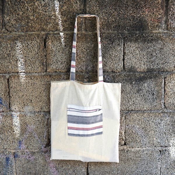 eco tote bag stripes