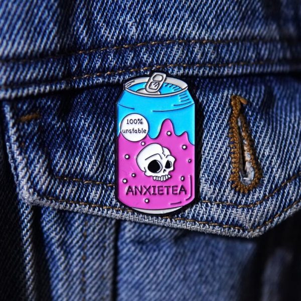 anxietea pin καρφιτσα τσάι για το αγχος
