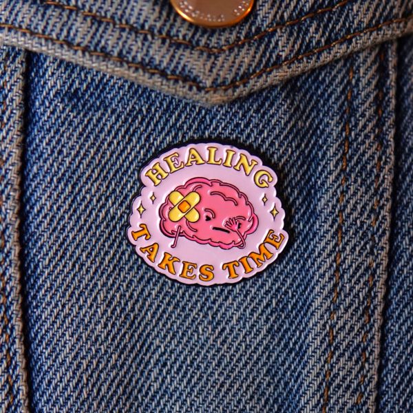 motivational καρφίτσα healing in progress